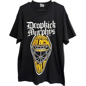 Vintage 90s Dropkick Murphys Boston Bruins Shirt Band Tee Men's Size XL USA MADE